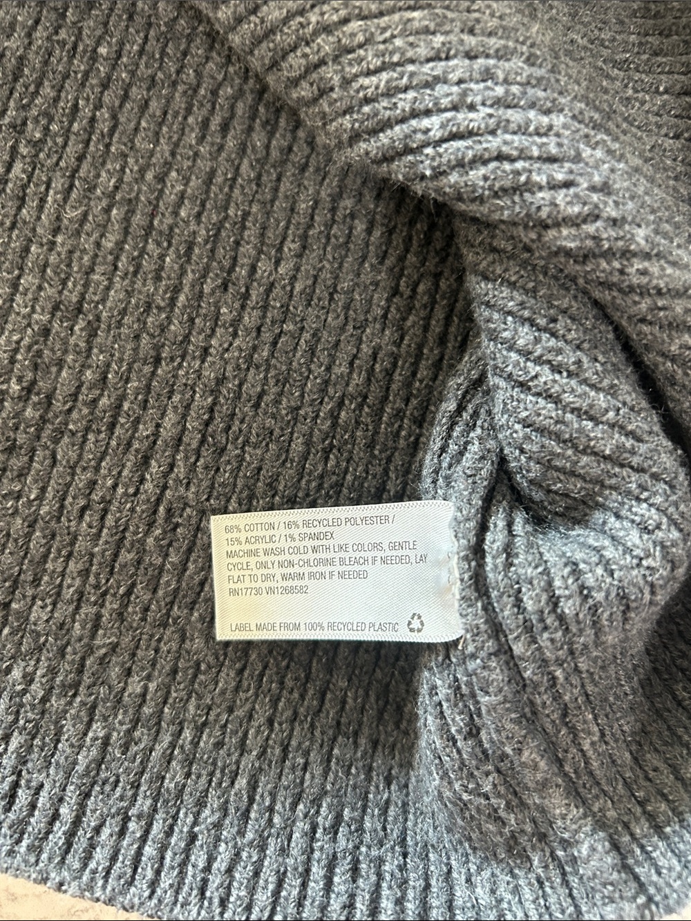 Universal Thread Grey Ribbed Tank Top Sweater - Picture 3 of 3